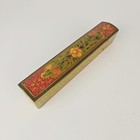 Papier Mache Hand Painted Middle Eastern Persian Qalamdan Lacquered Pen Box 8  