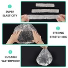 30 Pack Disposable Shower Caps Clear Waterproof Elastic Hair Bath Spa Travel