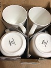 Mikasa Samantha Set Of 4 Four Cups Mugs Bone China White 16 Oz Mikasa