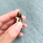 42mm Handcrafted Solid Brass Kneeling Erotic Woman Figurine Art Decor Ornament