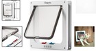 Elegant Cat Flap Door With 4-way Locks   Weatherproof Design - Pet Safe