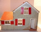 Antique Wood 3 Room Dollhouse Some Furnishings Needs Some Tlc