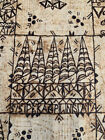 X Large Vintage Polynesian Tapa Bark Cloth 15ft X 6ft