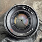 Contax Carl Zeiss Planar 50mm F 1 4 T  Lens - Made In Japan Mmj Mf - Cy Mount