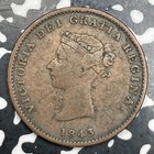 1843 New Brunswick 1 2 Penny Half Penny Token Lot f8034