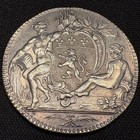 1776 France Silver Jeton Coin Rare Lyon Mathieu Rast River Gods Lions 1700s