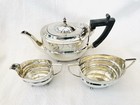 Edwardian Bachelor Silver Teaset- Fordham   Faulkener  Sheffield  1907 
