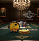 Texas Hold em - Desert Heat 3  Diameter Acrylic Poker Dealer Button Chipdaddy