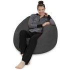 Sofa Sack Bean Bag Chair  Memory Foam Lounger With Microsuede Cover