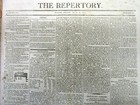 1806 Boston Newspaper W Front Page Illustrated Ad For A Piano Musical Instrument