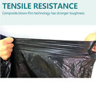 50pcs Heavy Duty Trash Bags 33 45 60 65 Gallon Black Large Garbage Rubbish Bags