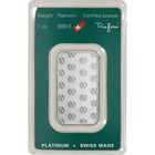 1 Oz  Platinum Bar - Argor Heraeus - 999 5 Fine In Assay