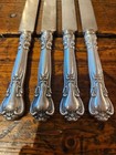 Gorham Chantilly Sterling Silver Handled Dinner Knives Set Of 4 -stainless Blade