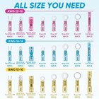 Heat Shrink Wire Connectors Assortment Waterproof Automotive Marine Crimp