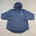 The North Face Hoodie Teen Girls 2xl Blue Pullover Fleece Graphic Logo Sweater