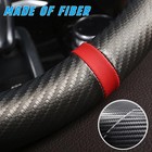 15  Car Steering Wheel Cover Carbon Leather For Honda Civic   Accord   Cr-v Crv