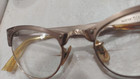 Vtg Fancy 12k Gf Gold Filled Aluminum Glasses Wire Cat Eye Frames