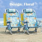 2-pack Tommy Bahama Beach Chair 5-position Lay Flat Aluminum W Cooler Cup Holder