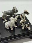 Vintage Ceramic Miniature Dog Figurines Lot 4 Terriers  1 Hagen Renaker