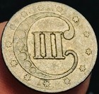 1852 Three Cent Silver Piece Trime 3c Type 1 Ungraded Choice Us Coin Cc29045