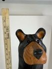 Hand Carved 33  Wooden Black Bear W  Trout Big Sky Carvers Jeff Fleming Montana