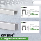 Kimsing 7106 10000pcs 22 Ga 3 8  Crown Upholstery Staples 1 4  Lengt Stainless