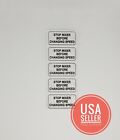 Hobart Label  stop Mixer Before Changing Speed sticker Pack Of 5  Free Shipping