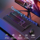 Omoton Wired Gaming Keyboard With Magnetic Wrist Rest Programmable Rgb Backlit