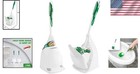Toilet Bowl Brush And Caddy Set 2 Pack Hygienic Drying Slits Bathroom Cleaner