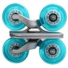Drift Plate Skates Blue Portable Roller Skates Aluminum Pu Wheels Abec-7 Bear   