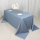 90  X 132 dusty Blue Scuba Polyester Rectangular Tablecloth Party Events