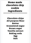 Chocolate Chip Cookies  Made To Order  3 Dozen  36  Individually Wrapped 