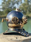 Diving Helmet Us Navy Mark V Vintage Antique Style Brass Deep Sea Scuba Divers