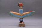 Rare Egyptian Artifacts Of Authentic Pharaonic Winged Statue Of Goddess Isis Bc