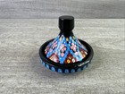 Set Of 6 Mini Tagine Moroccan Spice Holder Terracotta Pottery Ceramic Colorful