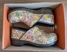 Womens Dansko Pro Xp Floral Multicolor Leather Slip On Clog Shoes Sz 7  38 