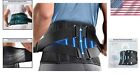 Ultimate Lower Back Support Adjustable Brace With Lumbar Stabilization - Black