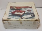 Vintage Electric Bread Warmer Tray Japan Wood Tile Roll Warmer Works