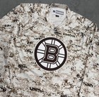Reebok Nhl Boston Bruins Tan brown Digital Camo Stitched Hockey Jersey Large