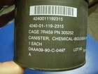 Lot Of 4 C2 M40 Gas Mask Filters 40mm New Sealed