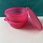 Tupperware Modular Round Containers 2 5 Cup   630ml Set Of 2 Pink