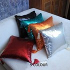 Throw Pillow Case Cushion Covers Sequin Tassel Fringe Shiny Sofa Bed Home Adorn