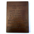 Claude Debussy Bronze Medal Relief Plaque 1862-1918 Commemorative