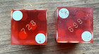 El Cortez Casino Las Vegas Dice Lot Of 2 Numbers  728  699 Game Craps Gambling