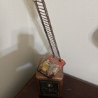 Marx Vintage 1930s Tin Litho Wind-up Climbing Fireman Ladder Toy