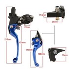 Blue Cnc Heavy Duty Clutch   Brake Lever Set 125cc 150cc Pit Pro Trail Dirt Bike