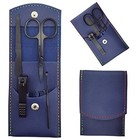 Manicure Set  Professional Men women Nail Clippers Kit 4pcs    Stainless Black