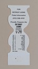 Matchbook Cover Schedule - 1984 Detroit Lions Football Nfl                 