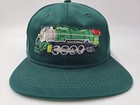Vintage Train The Game Snapback Hat Cap Railroad Railway Casual Men Women Green