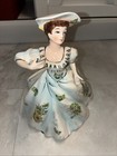 Vintage Victorian Lady Planter     Ceramic Head Vase  Antique Style D  cor